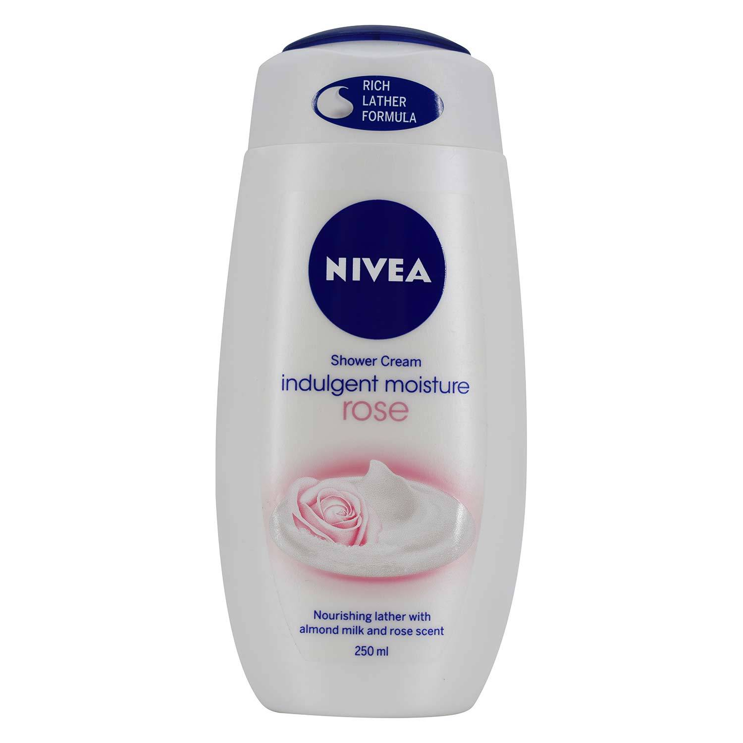 Nivea Shower Cream, Indulgent Moisture ROSE 250ml EXPIRA.cz